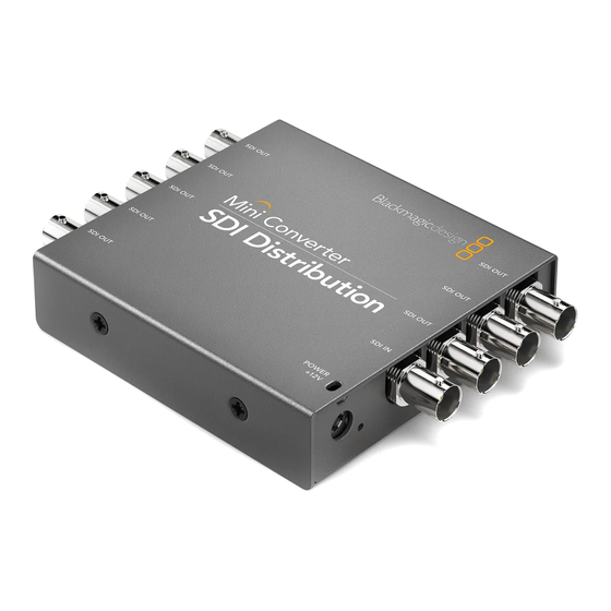 Blackmagicdesign Micro Converter SDI to HDMI 3G Manuals