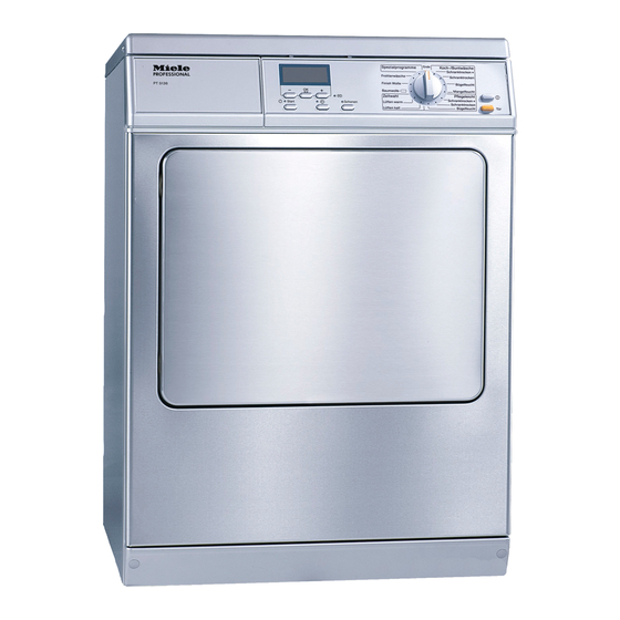Miele professional PT 5136 Operating And Installation Instructions