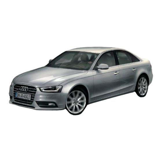 Audi S4 2013 Owner's Manual