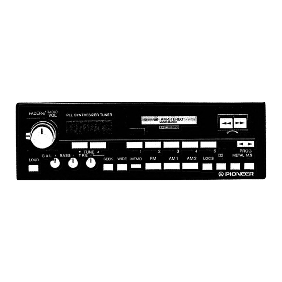 Pioneer KE-8003ZH Owner's Manual