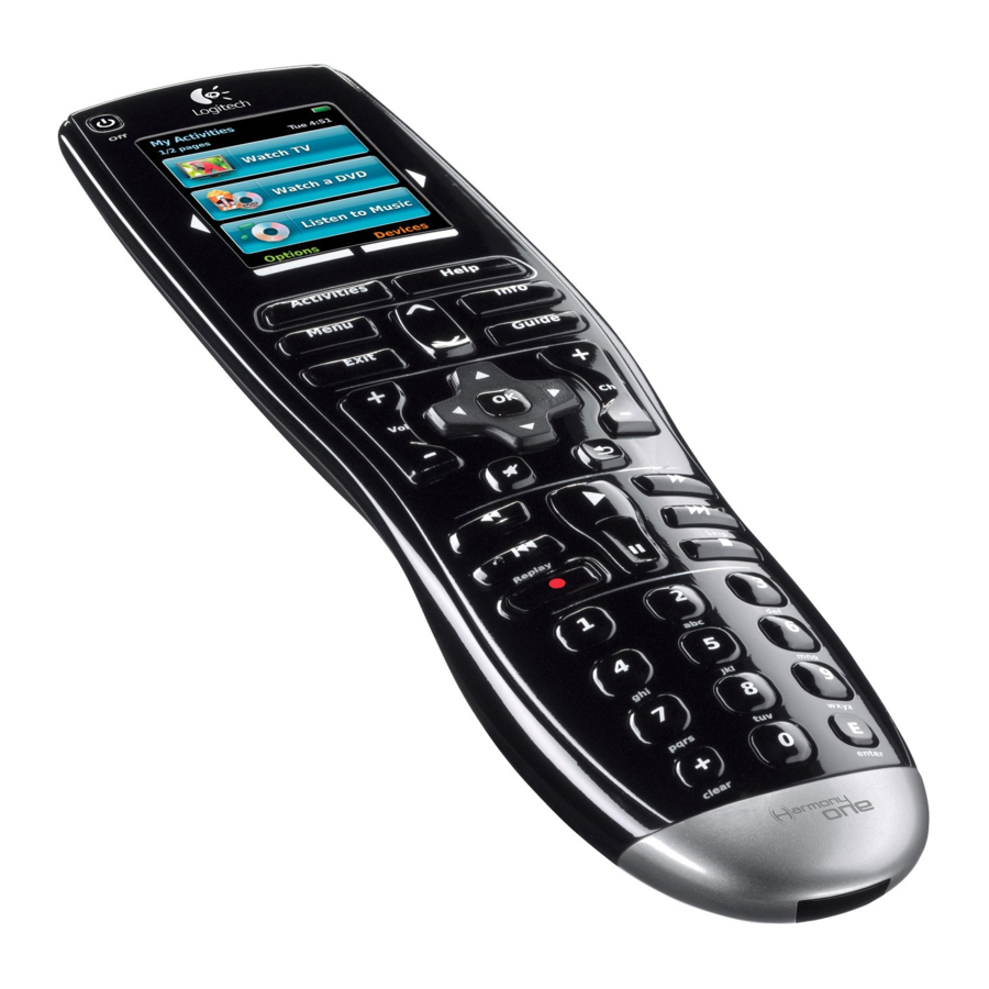Logitech Harmony one Manual