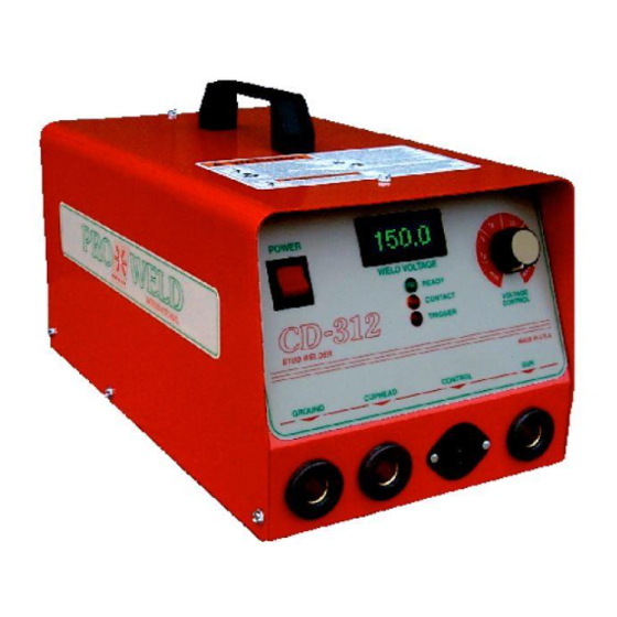 Pro-Weld CD-312 User Manual