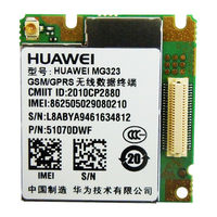 Huawei MG323 At Command Interface Specification
