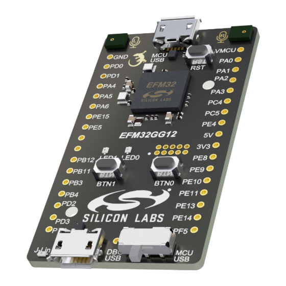Silicon Laboratories EFM32GG12-SLTB009A Quick Start Manual