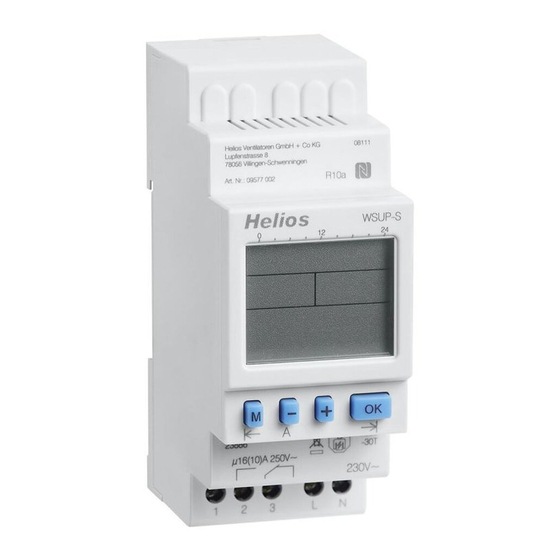 Helios WSUP-S Clock Timer Manuals