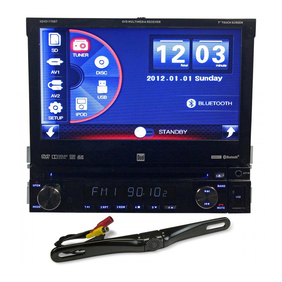 Dual XDVD1175BT Quick Start Manual