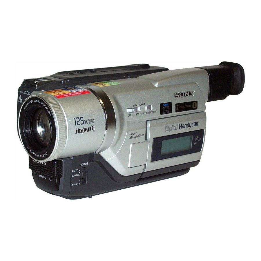 Sony Handycam DCR-TRV320E Manuals