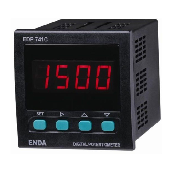 ENDA EDP 741C Quick Start Manual