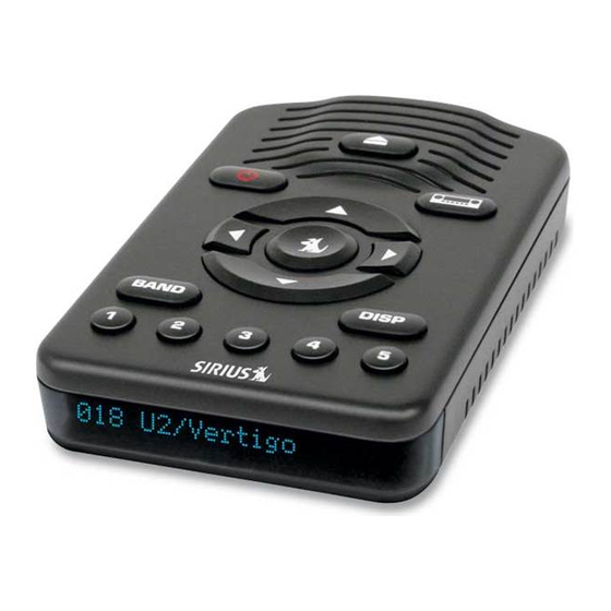 Sirius Satellite Radio One SV1 User And Installation Manual