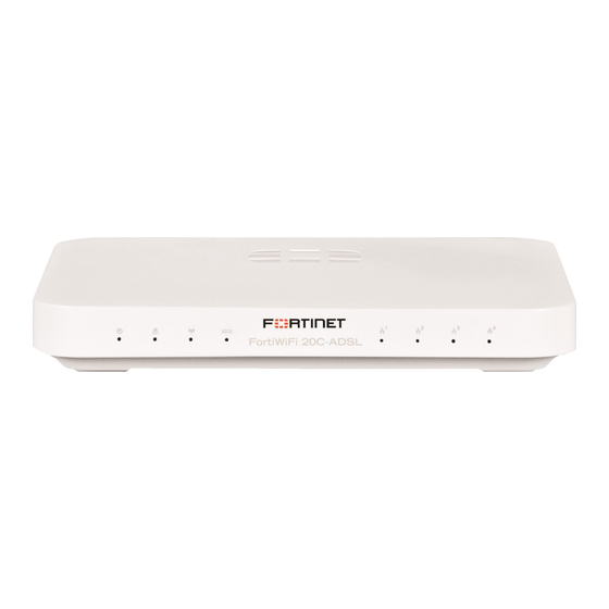 Fortinet FortiWiFi 20C-ADSL-A Quick Start Manual