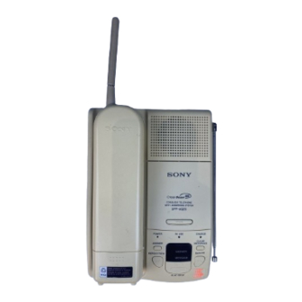 Sony SPP-AQ25 Operating Instructions Manual