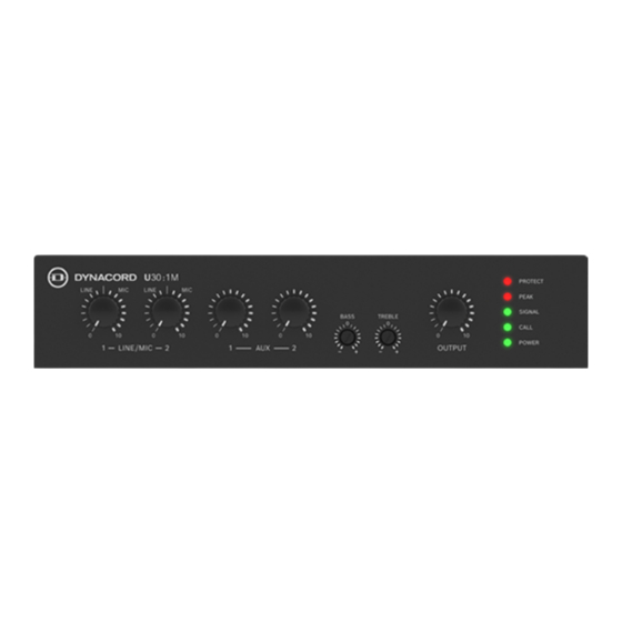 Dynacord U Series Installation Manual