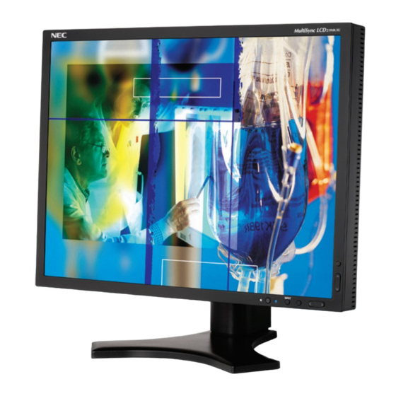 NEC MultiSync LCD2090UXi User Manual