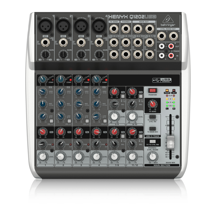 Behringer Xenyx Q1002 Quick Start Manual