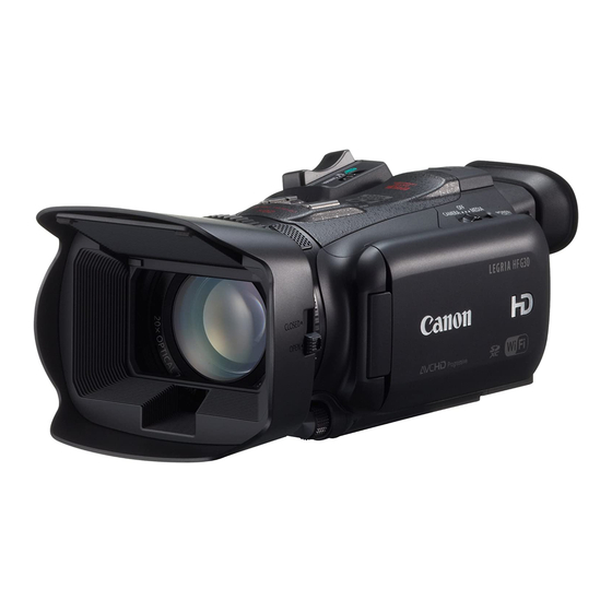 Canon Legria HFG30 Quick Manual