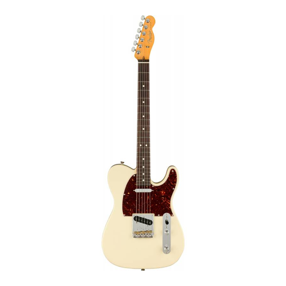 Fender 62 Custom Telecaster 25-5100 Manual