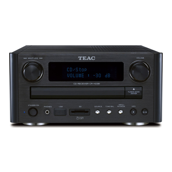 Teac CR-H238i Owner's Manual