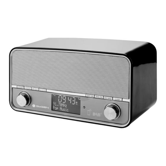 Gogen DAB 12BT Manuals