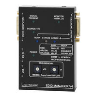 Lightware EDID MANAGER V4 Quick Start Manual
