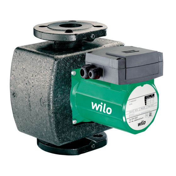 Wilo TOP-S Series Installation And Operating Instructions Manual
