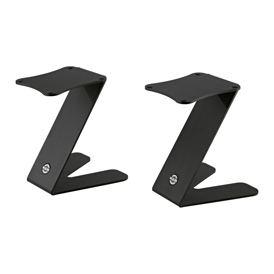 Konig & Meyer Z-Stand Information For Use