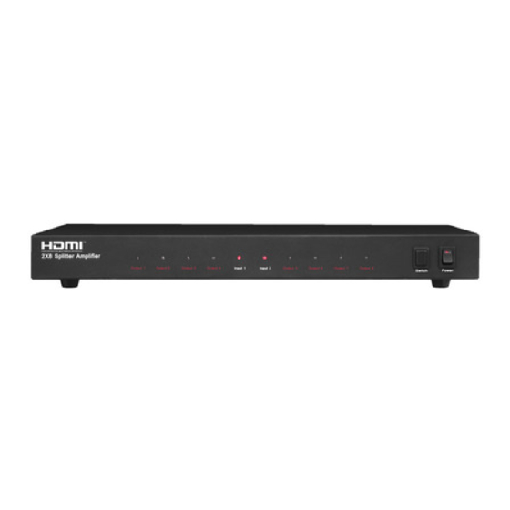 Monacor HDMI-208 Quick Manual