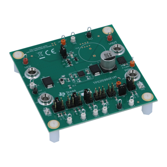 Texas Instruments TPS25980EVM User Manual