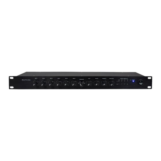 User Manuals: GLEMM MMX 11 Mixer Pre-Amplifier