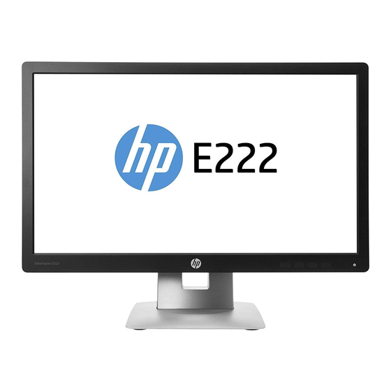 HP EliteDisplay E222 Quickspecs