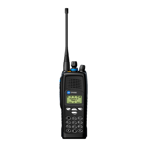 Tait TP9100 Series P25 Portable Radio Manuals