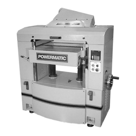 Powermatic WP2510 Operating Instructions And Parts Manual