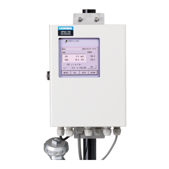 horiba OPSA-150 Installation Manual