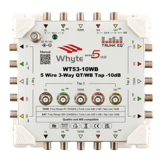 Whyte 5 WB Series Instruction Manual
