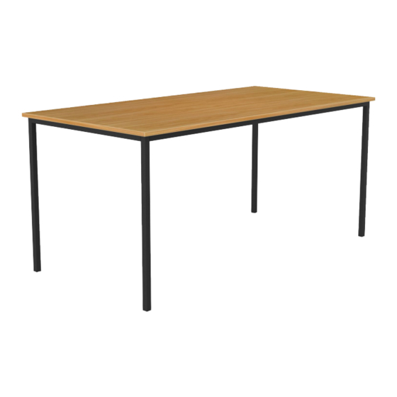 Knight Ergoplan Canteen Table Assembly Instructions Manual