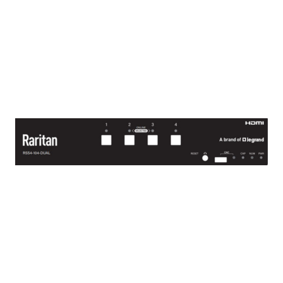 LEGRAND Raritan Secure Switch Series Manuals