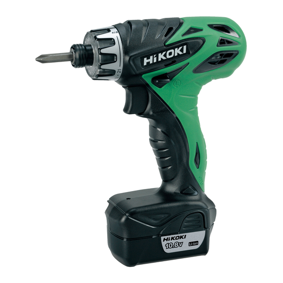 Hitachi Koki DB 10DL Handling Instructions Manual