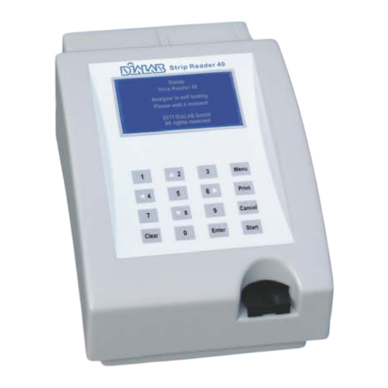 DIALAB Strip Reader 40 Manuals