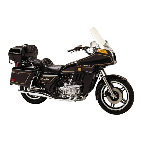 Honda 1981 GL1100 interstate Owner's Manual