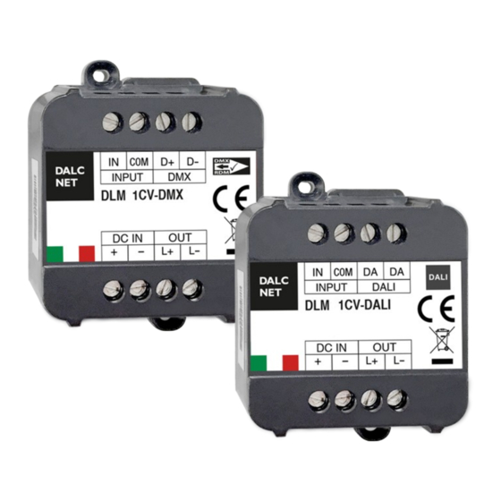 DALCNET DLM1224-1CV-DALI Device Manual