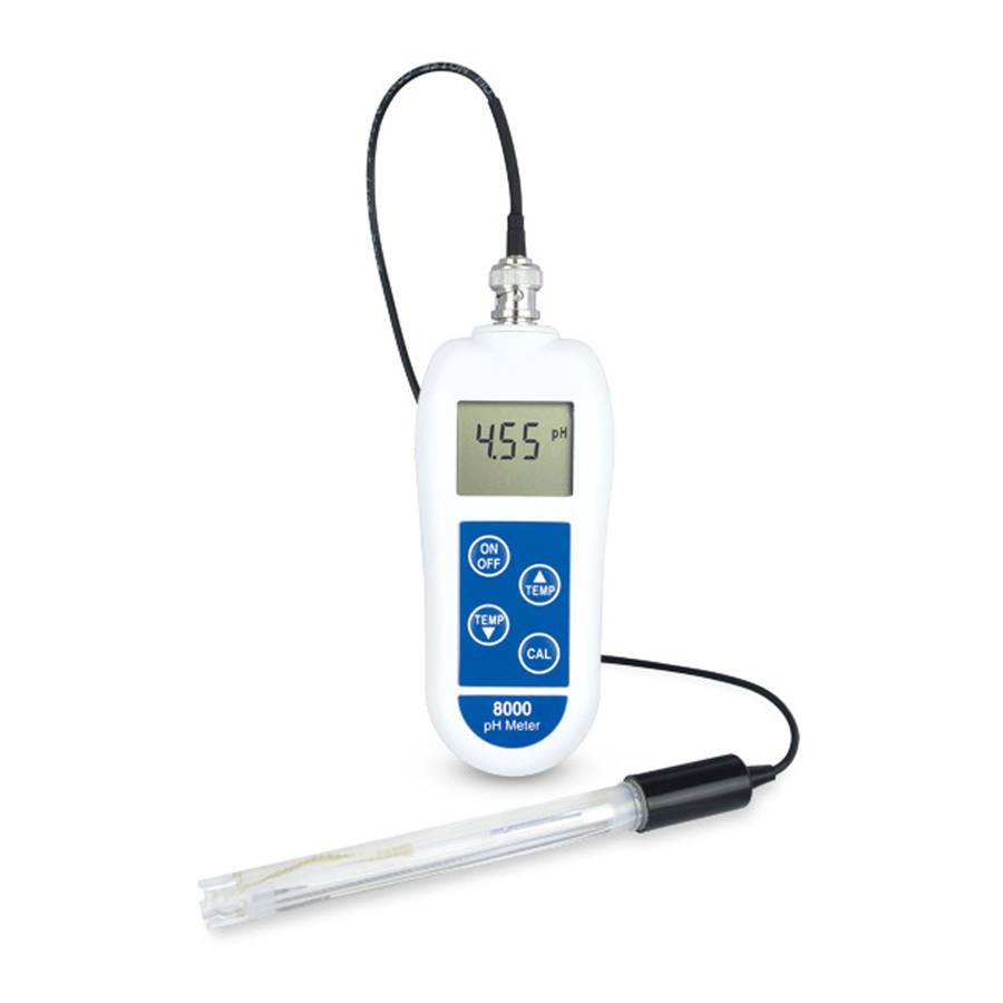 ETI 8100, 8000 - PH Meter Manual