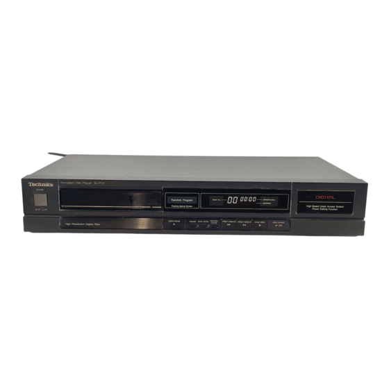 Technics SL-P111 Service Manual