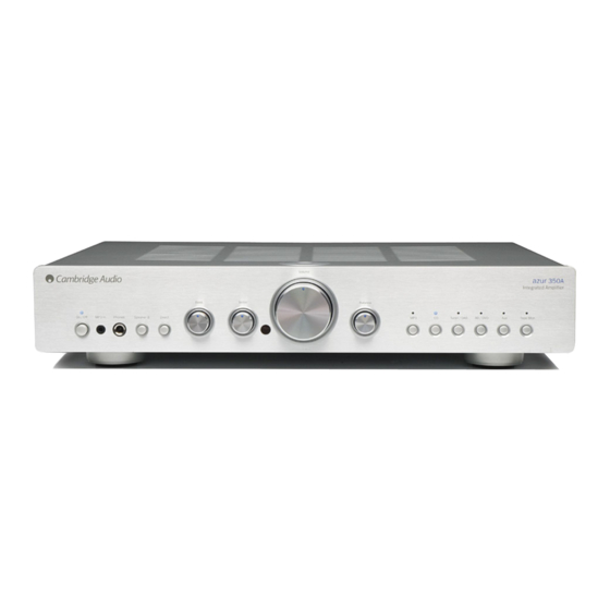 Cambridge Audio azur 350A User Manual