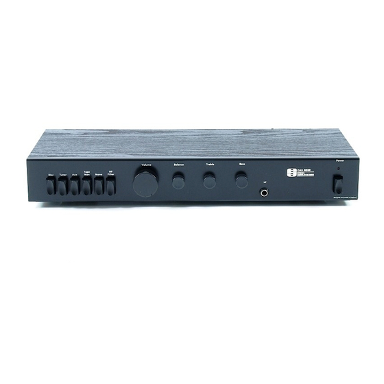 Creek Audio CAS 4040 Instructions For Use Manual