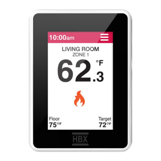 HBX THM-0500 Installation Manual