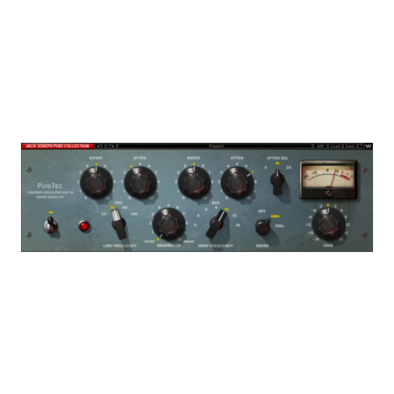 Waves PuigTec EQP-1A User Manual
