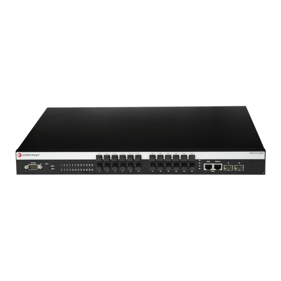 Enterasys A4H124-24FX Hardware Installation Manual