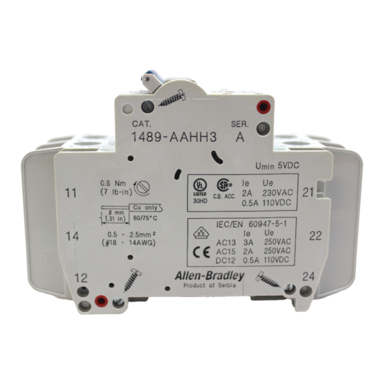 Allen-Bradley 1489-AAHH3 Manual