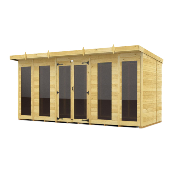 total sheds Pent Summer House 14x5ft Assembly Manual