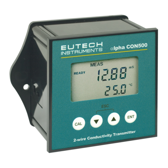 EUTECH INSTRUMENTS apha-CON500 Instruction Manual