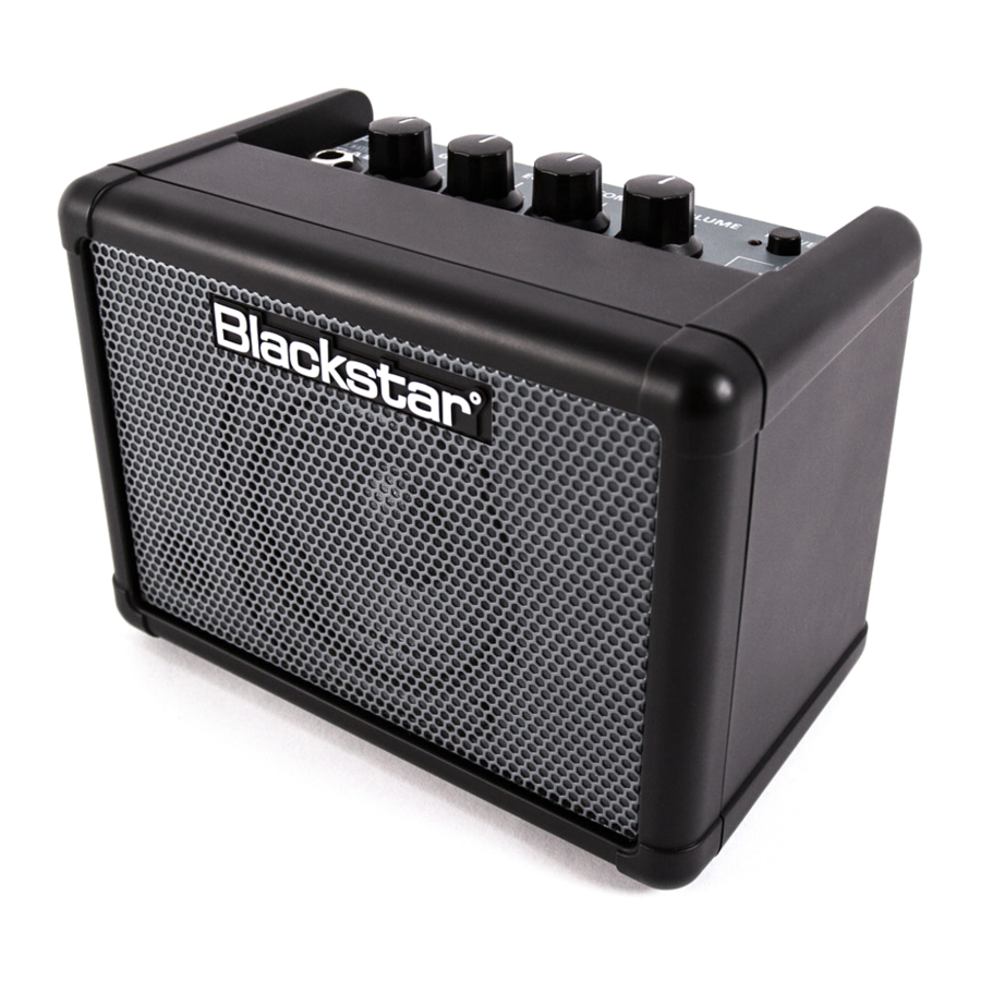 Blackstar FLY 3, FLY 103, FLY 3 Bluetooth - Amplifier Manual